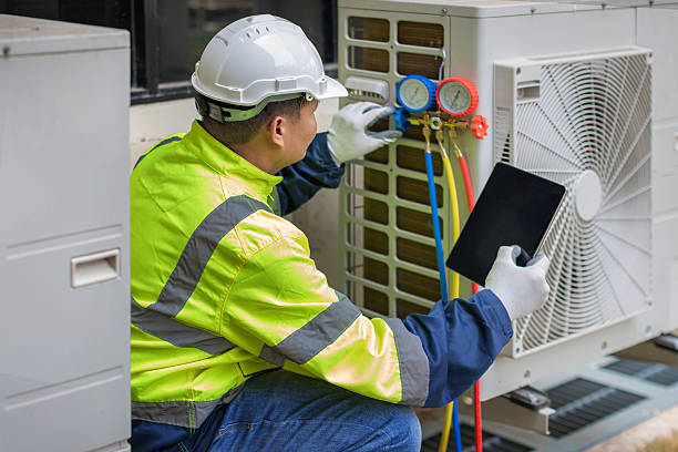Professional Hvac technician working in National Park, NJ